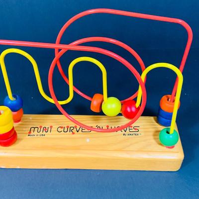 LOT 278: Early Childhood Educational Toys Featuring Wooden Alphabet Blocks, Building Blocks, Mini Curves Puzzle