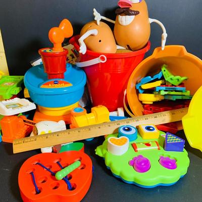LOT 286: Collection of Children’s Toys Including Mr. Potato Head, V-Tech Airport Pieces, Fisher Price Puzzle and More