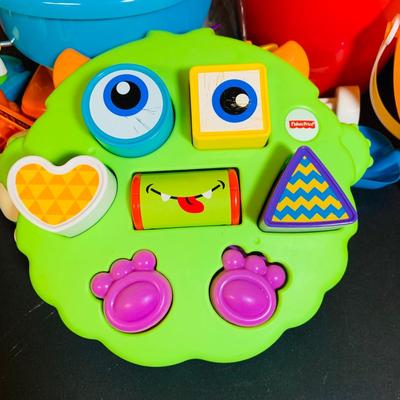 LOT 286: Collection of Children’s Toys Including Mr. Potato Head, V-Tech Airport Pieces, Fisher Price Puzzle and More