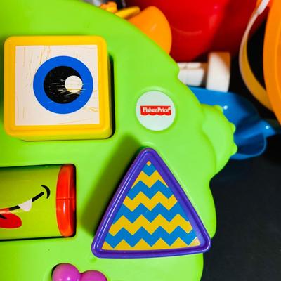 LOT 286: Collection of Children’s Toys Including Mr. Potato Head, V-Tech Airport Pieces, Fisher Price Puzzle and More