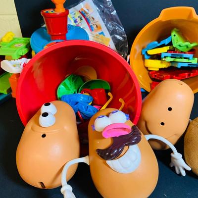 LOT 286: Collection of Children’s Toys Including Mr. Potato Head, V-Tech Airport Pieces, Fisher Price Puzzle and More