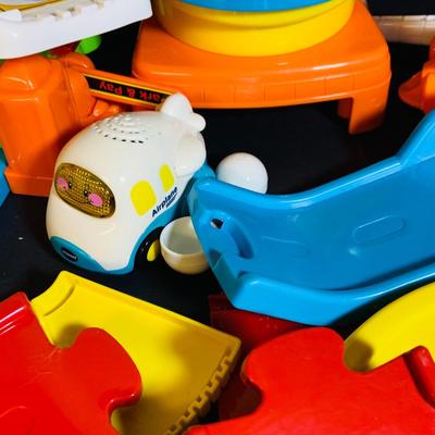 LOT 286: Collection of Children’s Toys Including Mr. Potato Head, V-Tech Airport Pieces, Fisher Price Puzzle and More