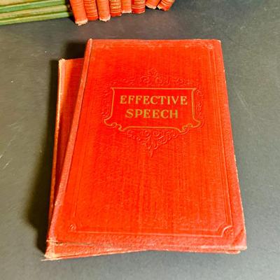 LOT287: Collection of Vintage Books Including 28 Little Leather Library Mini Books, Set of “Effective Speech” Books and Books from the...