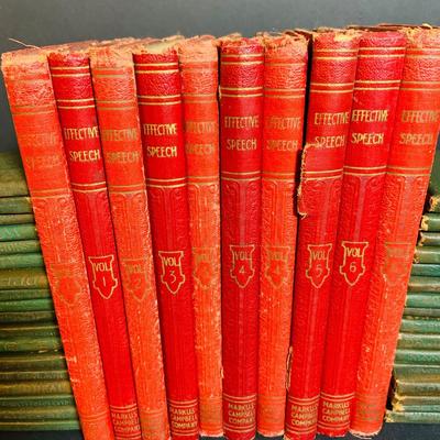 LOT287: Collection of Vintage Books Including 28 Little Leather Library Mini Books, Set of “Effective Speech” Books and Books from the...