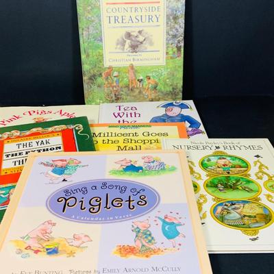 LOT 288: Collection of Plushes Curious George, Paddington, Snidely Whiplash, Dudley Do Right’s Horse, Books and More