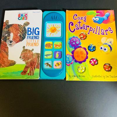 LOT 289. Melissa and Doug Latches Wooden Barn Full of Farm Puzzles and More; Set of Two Fisher Price Sing-ama-lings and Pop-up Books