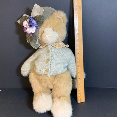 LOT 290: Crazy Cat Collection Featuring Cat Lady Nut Cracker, Cat Lamp, Books, Plush Wicker Basket Cat Toy and More