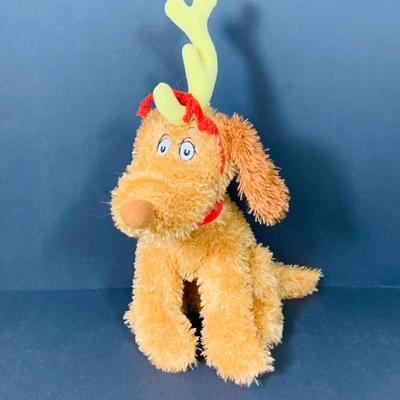LOT 297: Dr Seuss Plushes Featuring the Grinch and Max and Holiday Children’s Bookx