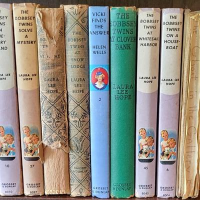 LOT 300: Nine Vintage Hard Back Books - Laura Lee Hope and More