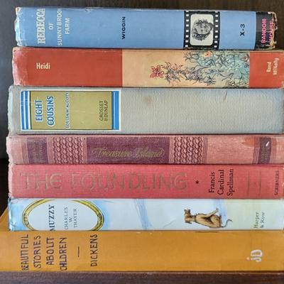 LOT 301: Seven Assorted Vintage Hard Back Books - Dickens and More