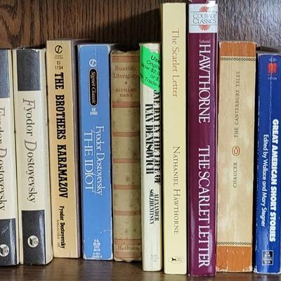 LOT 304: Three Rows of Various Assortment of Books