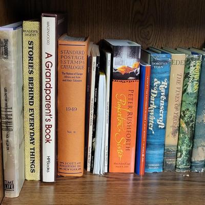 LOT 304: Three Rows of Various Assortment of Books