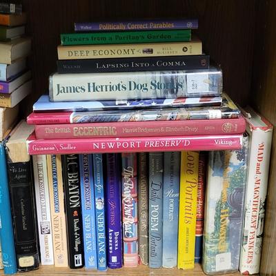 LOT 305: Two Rows of Various Assortment of Books