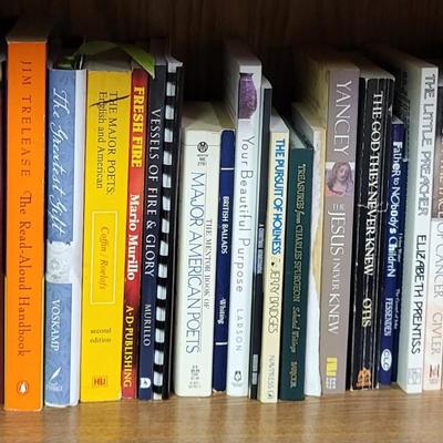 LOT 306: Two Rows of Various Assortment of Books