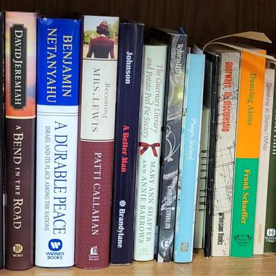 LOT 306: Two Rows of Various Assortment of Books