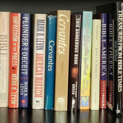 LOT 307: Three Rows of Various Assortment of Books