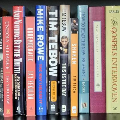 LOT 307: Three Rows of Various Assortment of Books