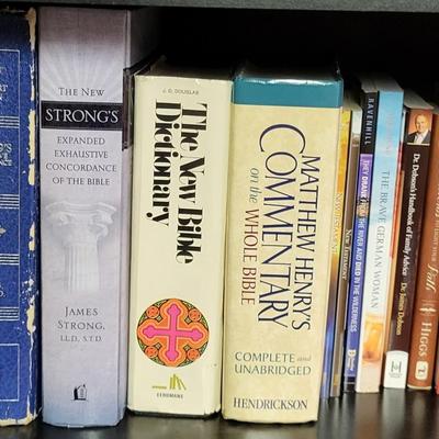 LOT 307: Three Rows of Various Assortment of Books