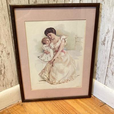 LOT 313: Collection of Mother and Child Wall Art - "The First Prayer", Norman Rockwell and More