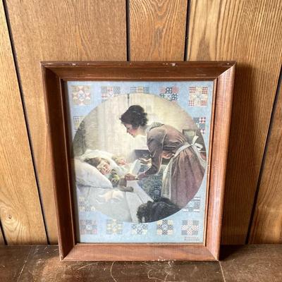 LOT 313: Collection of Mother and Child Wall Art - "The First Prayer", Norman Rockwell and More