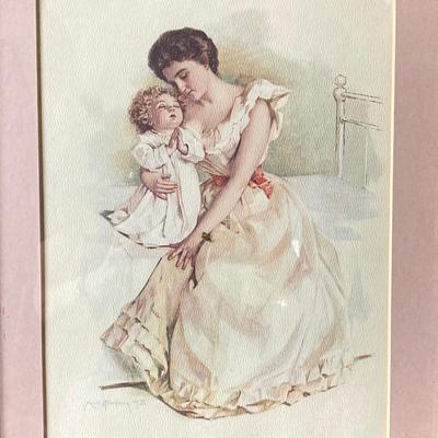 LOT 313: Collection of Mother and Child Wall Art - "The First Prayer", Norman Rockwell and More