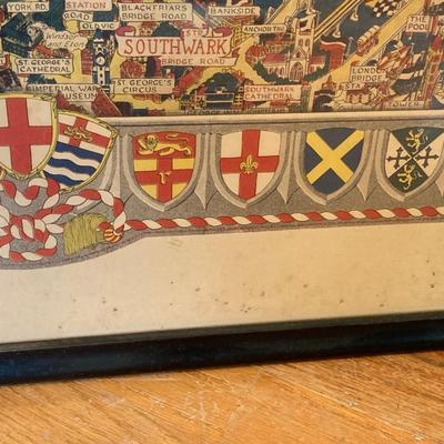 LOT 315: Vintage London England Wall Art, Books and Toy London Bus and Taxi in Original Package