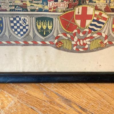 LOT 315: Vintage London England Wall Art, Books and Toy London Bus and Taxi in Original Package