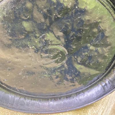 LOT 317: Metal Circular Firewood / Log Storage Rack and Painted Black Coal/Ash Bucket with Handle