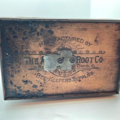 LOT 319: Antique / Vintage Bee Keepers Supplies Bee Smoker, Vintage Tins, Tokens, Notre Dame Matchbook and More