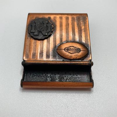 LOT 319: Antique / Vintage Bee Keepers Supplies Bee Smoker, Vintage Tins, Tokens, Notre Dame Matchbook and More