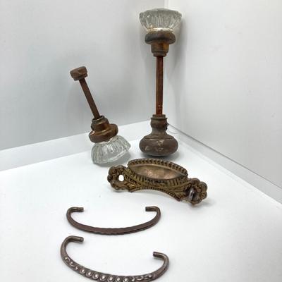 LOT 320: Vintage Collection - Bostitch Stapler and Staples, Door Knobs, Cabinet Hardware, Pedometer, Velvet Wall Covering and Much More