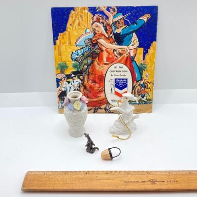 LOT 320: Vintage Collection - Bostitch Stapler and Staples, Door Knobs, Cabinet Hardware, Pedometer, Velvet Wall Covering and Much More