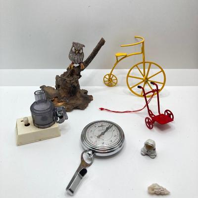 LOT 320: Vintage Collection - Bostitch Stapler and Staples, Door Knobs, Cabinet Hardware, Pedometer, Velvet Wall Covering and Much More