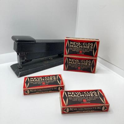 LOT 320: Vintage Collection - Bostitch Stapler and Staples, Door Knobs, Cabinet Hardware, Pedometer, Velvet Wall Covering and Much More