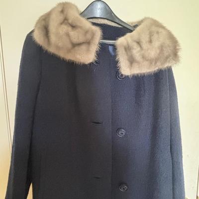 LOT 325 Vintage Fur Collared Coats: Helen Bick, Montclair NJ, Mary Lewis for Sears & Shagmor