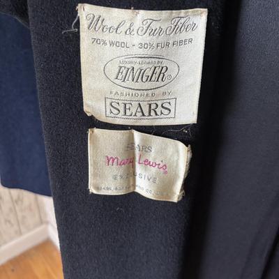 LOT 325 Vintage Fur Collared Coats: Helen Bick, Montclair NJ, Mary Lewis for Sears & Shagmor