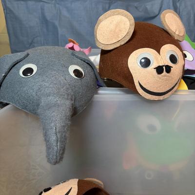 LOT 336: Fabulously Fun Lot of Animal Visors & Hats - This is an XXL Lot Sure to Keep Children Playing for Hours