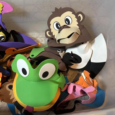 LOT 336: Fabulously Fun Lot of Animal Visors & Hats - This is an XXL Lot Sure to Keep Children Playing for Hours