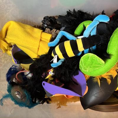 LOT 336: Fabulously Fun Lot of Animal Visors & Hats - This is an XXL Lot Sure to Keep Children Playing for Hours