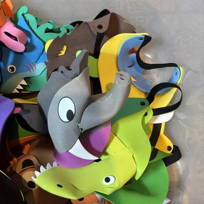 LOT 336: Fabulously Fun Lot of Animal Visors & Hats - This is an XXL Lot Sure to Keep Children Playing for Hours