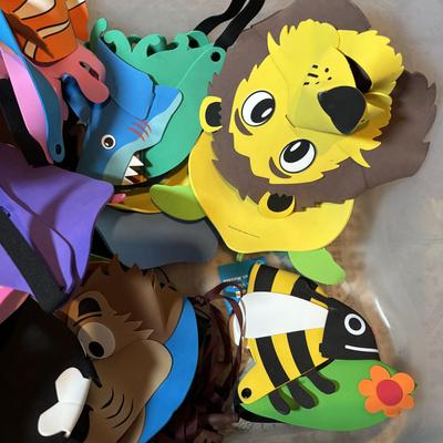 LOT 336: Fabulously Fun Lot of Animal Visors & Hats - This is an XXL Lot Sure to Keep Children Playing for Hours