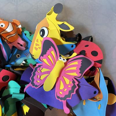 LOT 336: Fabulously Fun Lot of Animal Visors & Hats - This is an XXL Lot Sure to Keep Children Playing for Hours