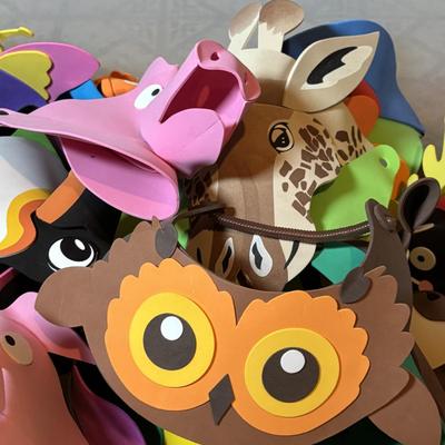 LOT 336: Fabulously Fun Lot of Animal Visors & Hats - This is an XXL Lot Sure to Keep Children Playing for Hours