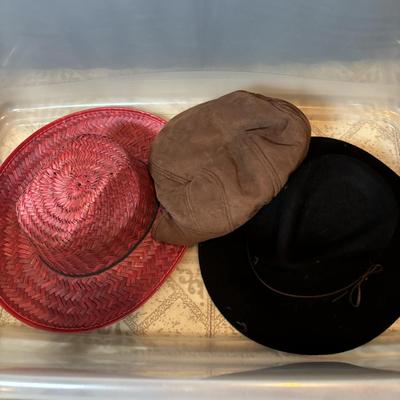 LOT 340: Straw Hat & More Collection: Many Shapes & Styles Great for Stage Props or Playtime