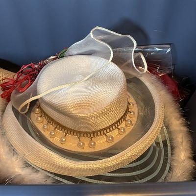 LOT 340: Straw Hat & More Collection: Many Shapes & Styles Great for Stage Props or Playtime