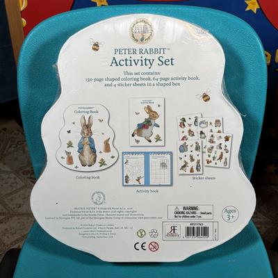 LOT 341: Its Show Time! Puppet Theater, Lifetime Children's Chairs, NIB Peter Rabbit Activity Set, NIB Peter Rabbit Activity Box...