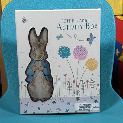 LOT 341: Its Show Time! Puppet Theater, Lifetime Children's Chairs, NIB Peter Rabbit Activity Set, NIB Peter Rabbit Activity Box...