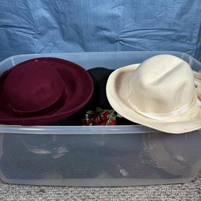 LOT 343: Vintage & Stylish Hats: Great Stage Props! Hat Collecting! Playtime! or Even a Tea Party!