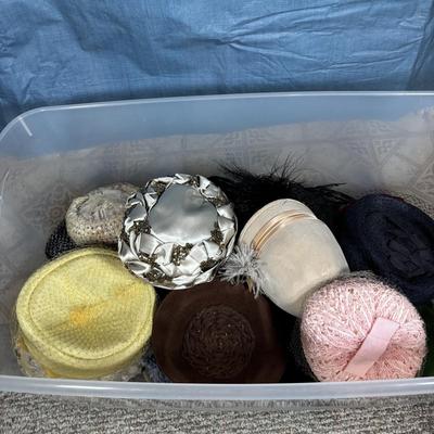 LOT 345: Vintage & Stylish Hats: Great Stage Props! Hat Collecting! Playtime! or Even a Tea Party!