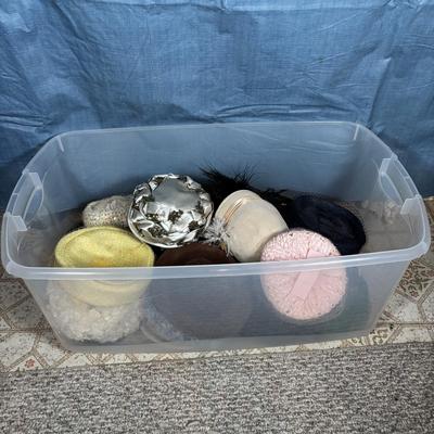 LOT 345: Vintage & Stylish Hats: Great Stage Props! Hat Collecting! Playtime! or Even a Tea Party!